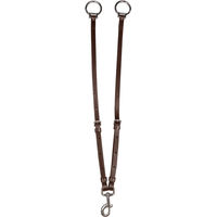 Produktbild von Waldhausen X-Line Martingalgabel mit Snap-Ringen aus Leder für Warmblut in Schwarz-Braun