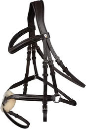 Waldhausen X-Line Trensenzaum Cancún für Vollblut in Braun mit Edelstahl – Bild 1 von 4