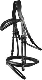 Waldhausen X-Line Trensenzaum London mit Nasenriemen in Schwarz für Vollblut – Bild 1 von 3