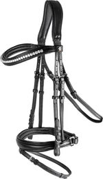 Waldhausen X-Line Trensenzaum Supersoft Joy für Vollblut in Schwarz inkl. Zügel – Bild 1 von 7