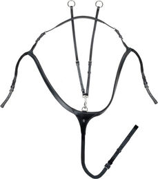 Waldhausen X-Line Vorderzeug mit langer Brücke aus Leder Schwarz Warmblut – Bild 1 von 3