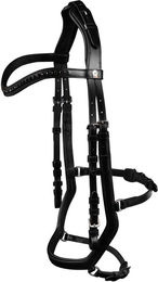 Waldhausen XLine Trensenzaum Relaxation Schwarz mit Edelstahl für Vollblut – Bild 1 von 3