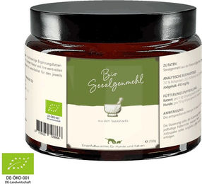 Produktbild von Waldkraft Bio Seealgenmehl Pulver als Nahrungsergänzung für Haut Fell und Immunsystem 1000g