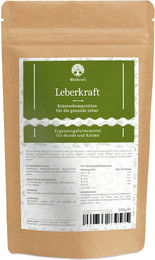 Produktbild von Waldkraft Leberkraft Kräutermischung Pulver zur Unterstützung von Leber und Verdauung für Hunde 200g