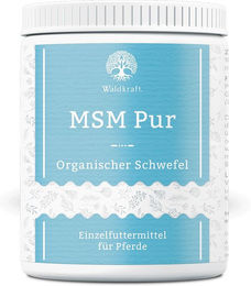 Waldkraft MSM Pur Bio Schwefel Pulver für Pferde 950 g zur Unterstützung von Gelenken, Knochen, Haut und Fell - 950 g – Bild 1 von 2