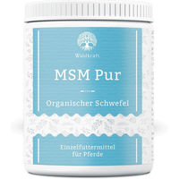 Produktbild von Waldkraft MSM Pur Bio Schwefel Pulver für Pferde 950 g zur Unterstützung von Gelenken, Knochen, Haut und Fell - 950 g