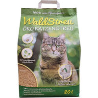 Produktbild von WaldStreu Öko Katzenstreu Pflanzenstreu unparfümiert 20 l - 2 x 20 l