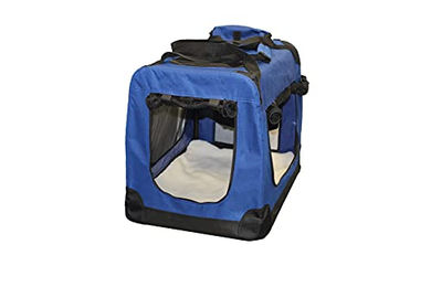 walexo Faltbare Hundebox und Katzentransportbox aus Oxford-Gewebe Blau Größe S – Bild 1 von 7
