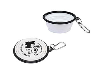 Walkies Faltbarer Reisenapf für Hunde aus Silikon in Weiß Mini - 1 Stk. – Bild 1 von 2