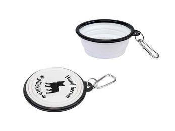 Produktbild von Walkies Faltbarer Reisenapf für Hunde aus Silikon Weiß bb Klostermann - 1 Stk.