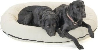 Wallace & Jones Bolton Orthopädisches Hundebett aus Kunstleder Creme M – Bild 1 von 7