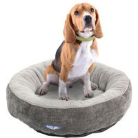 Produktbild von Wallace & Jones Hundebett Balmoral rund kratzfest grau Größe M 65 x 65 x 20 cm