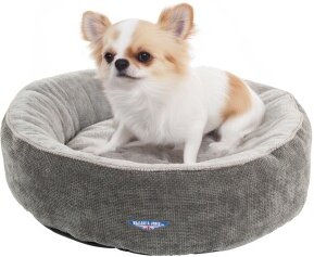 Wallace & Jones Hundebett Balmoral rundes Stoff-Haustierbett grau Größe S 51 x 51 x 15 cm – Bild 1 von 11