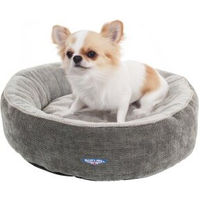 Produktbild von Wallace & Jones Hundebett Balmoral rundes Stoff-Haustierbett grau Größe S 51 x 51 x 15 cm