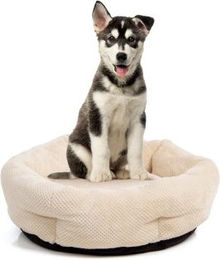 Wallace & Jones Hundebett Cloey Beige Stoff Größe M – Bild 1 von 5