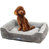 Produktbild von Wallace & Jones Hundebett Dunrobin Grau Plüsch Größe M
