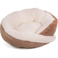 Produktbild von Wallace & Jones Hundebett Grace S aus Samt Braun Creme 43 x 43 x 15cm