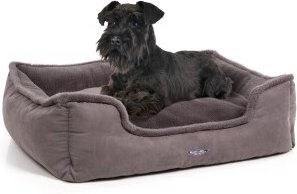 Wallace & Jones Hundebett Harmony M Grau Nachhaltiges Hundekorb Set für mittelgroße Hunde inkl. Kissen – Bild 1 von 7