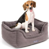 Produktbild von Wallace & Jones Hundebett Harmony S Grau Nachhaltiges Hundekörbchen für kleine Hunde 50 x 40 x 15 cm