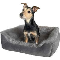 Produktbild von Wallace & Jones Hundebett Mayfair Plüsch Grau Größe S