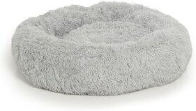 Wallace & Jones Hundebett Sarnia M Plüsch Grau – Bild 1 von 2