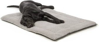 Wallace & Jones Hundedecke Bristol gepolstert Plüsch grau XL – Bild 1 von 2