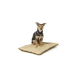 Wallace & Jones Hundedecke gepolsterte Wendedecke für Indoor und Outdoor aus Baumwolle Beige/Braun 60 x 45 cm – Bild 1 von 3