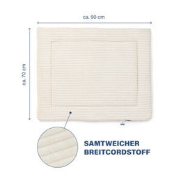 Produktbild von Wallace & Jones Hundematte Cardi aus Cord in Beige Größe L