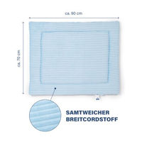 Produktbild von Wallace & Jones Hundematte Cardi Liegematte aus Cord Hellblau Größe L