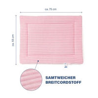 Produktbild von Wallace & Jones Hundematte Cardi Rosa Cord Grösse M