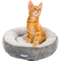 Produktbild von Wallace & Jones Katzenbett Balmoral rund kratzfest kuschelig grau Größe S 51 x 51 x 15 cm