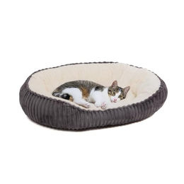 Wallace & Jones Katzenbett Cameron aus Cord in Grau-Beige Größe M für erwachsene Katzen – Bild 1 von 13