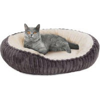 Produktbild von Wallace & Jones Katzenbett Cameron Katzenkörbchen aus Cord in Grau-Beige Größe S