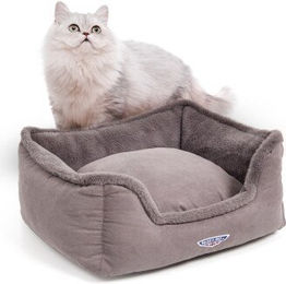 Wallace & Jones Katzenbett Harmony Grau aus Polyester 50 x 15 x 40 cm – Bild 1 von 3