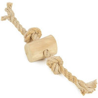 Produktbild von Wallace & Jones Kauspielzeug Gorilla Tug Hundespielzeug aus Holz in Beige Größe S