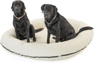Wallace & Jones orthopädisches Hundebett Bolton aus Kunstleder beige Größe L – Bild 1 von 3