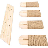 Produktbild von WAN Katzen Kletterbrett aus Holz 51 cm zum Klettern und Spielen