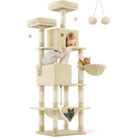 Produktbild von WAN Katzenkratzstange XXL Kletterturm für Katzen in Beige 206 cm hoch