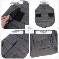 Produktbild von Wanderpfote Hundemantel Grau Größe XL wasserabweisende Winterjacke für mittelgroße und große Hunde aus Polyester - 1 Stk.