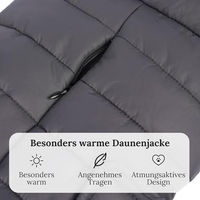 Produktbild von Wanderpfote Hundemantel Grau Größe XS Wasserdichter Wintermantel für kleine Hunde aus Polyester