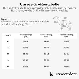 Wanderpfote Hunderegenjacke Grau Größe XS wasserdicht - 1 Stk. – Bild 1 von 4