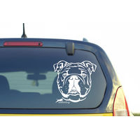 Produktbild von Wandtattoo Englische Bulldogge Auto und Wohnmobil Aufkleber Schwarz 30cm von amberdog