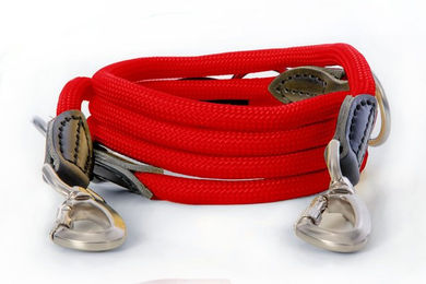 Warenhammer Hundeleine aus Nylon verstellbar mit Sicherheitsverschluss rot 2 Meter – Bild 1 von 2