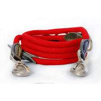 Produktbild von Warenhammer Hundeleine aus Nylon verstellbar mit Sicherheitsverschluss rot 2 Meter