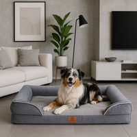 Produktbild von Warenhammer Orthopädisches Hundebett mit Memory Foam in Grau