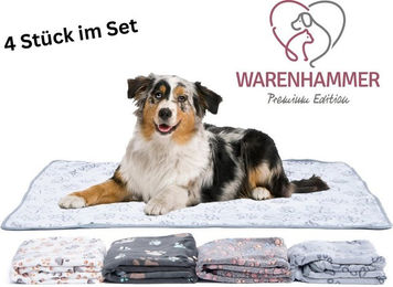 Warenhammer Plüsch Tierdecke für Hunde und Katzen in Grau – Bild 1 von 4