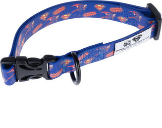 Produktbild von Warner Bros DC Superman Hundehalsband aus Biothane blau Größe M wasserabweisend