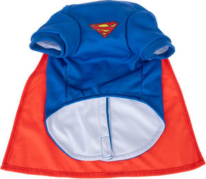 Produktbild von Warner Bros DC Superman Hundekostüm aus Polyester Größe M/L mit 38 cm Rückenlänge