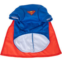 Produktbild von Warner Bros DC Superman Hundekostüm Blau Rot Polyester Größe S/M 35 cm Rückenlänge