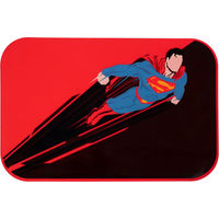 Produktbild von Warner Bros DC Superman Napfunterlage aus Silikon in Rot und Bunt 45 x 30 x 0,2 cm